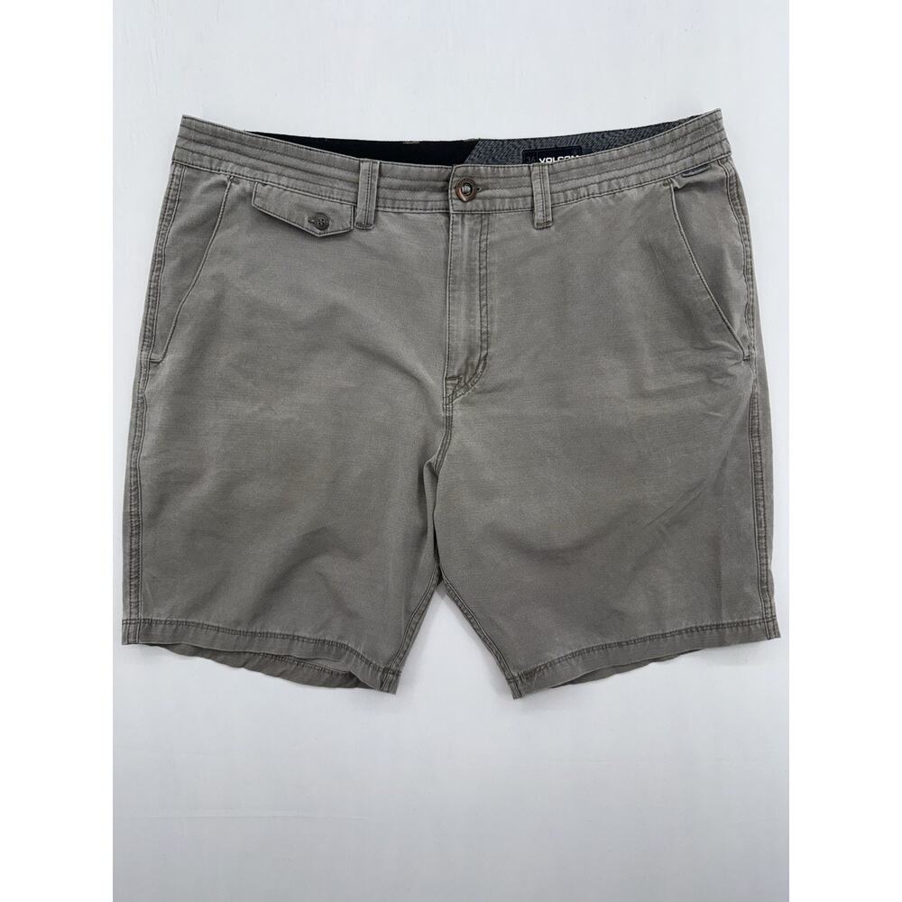 Volcom Frickin Cross Shred 36 Casual Shorts Black Men Button Pockets